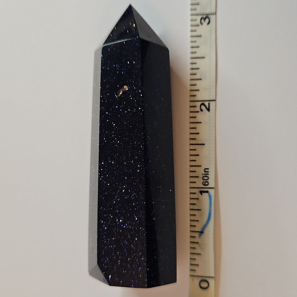 Blue Goldstone Tower – Ambition & Luck Crystal Obelisk - Picture 4 of 6